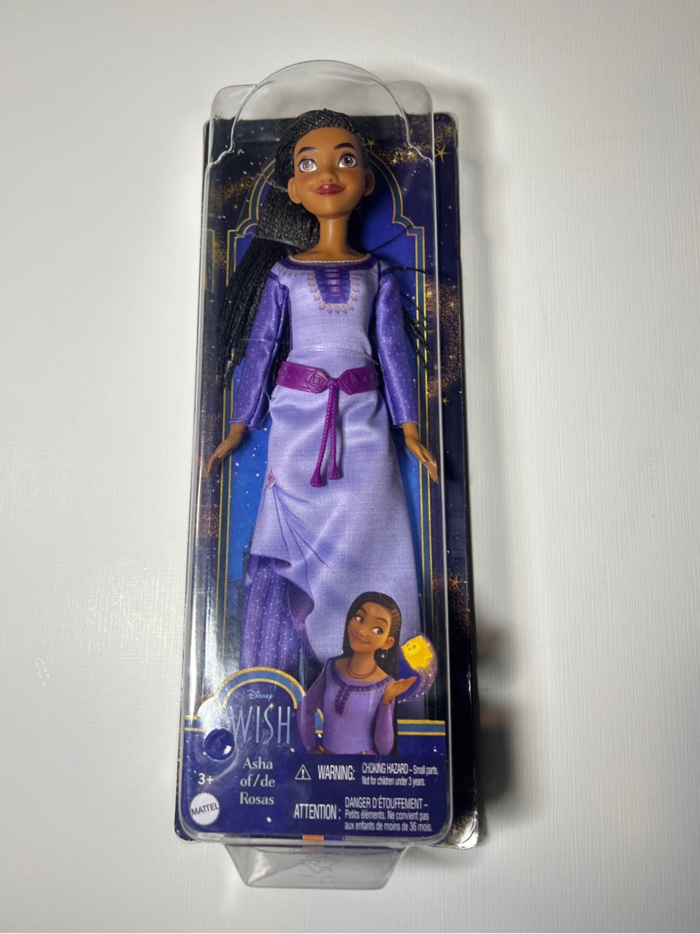Disney Asha Purple Dress Doll - Lavender & Deep Purple Outfit